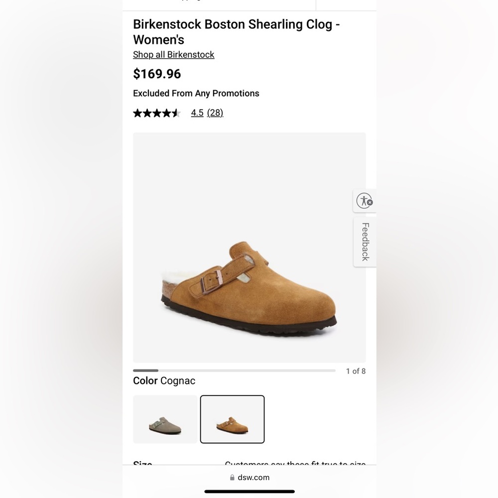 Birkenstock Shearling Clog